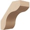 Ekena Millwork 5-inch W x 10-inch D x 10-inch H Stanfield Rough Cedar Woodgrain TimberThane Knee Brace, Primed BRCUR05X10X10STARCPR - alternate 1